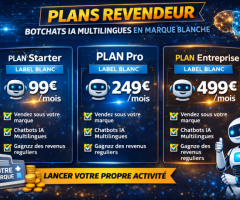 🚀 Vente de plateforme spécialisée Web & Intelligence Artificielle – ProjetsWebIA