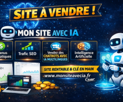🚀 Vente de plateforme spécialisée Web & Intelligence Artificielle – ProjetsWebIA